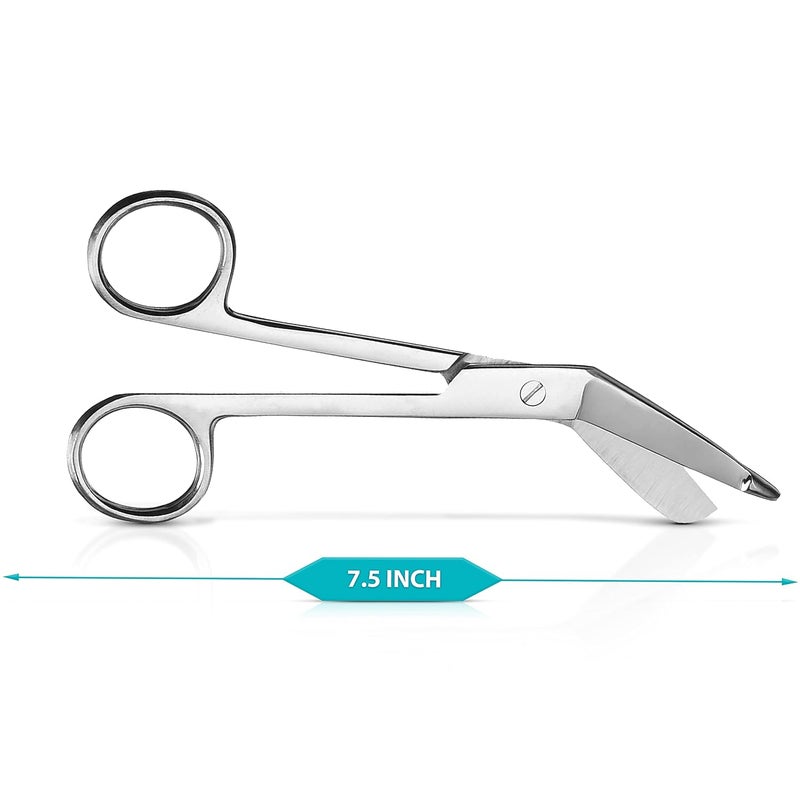 DEXSUR Lister Bandage Scissors for Nurses – Premium Grade Surgical Stainless Steel, Perfect for EMTs, Paramedics, First Responders, Available in Multiple Sizes, 7.25 Inch - Image 2